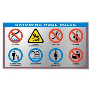 Πινακίδα Swimming Pool Rules